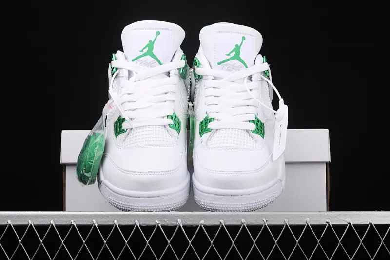 All categories Air Jordan Jordan series basketball shoes Air Jordan 4 Air Jordan 4 "Pine Green" AJ4 Joe 4 white and green CT8527-113